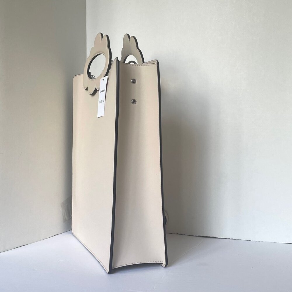 Coach Coachtopia Cloud Handle Tote Off White Leather Crossbody - Picture 8 of 9